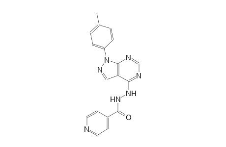 N'-[1-(4-methylphenyl)-1H-pyrazolo[3,4-d]pyrimidin-4-yl]isonicotinohydrazide
