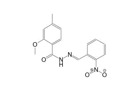 2-methoxy-4-methyl-N'-[(E)-(2-nitrophenyl)methylidene]benzohydrazide
