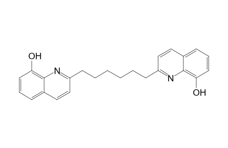 2-[6-(8-hydroxy-2-quinolinyl)hexyl]-8-quinolinol