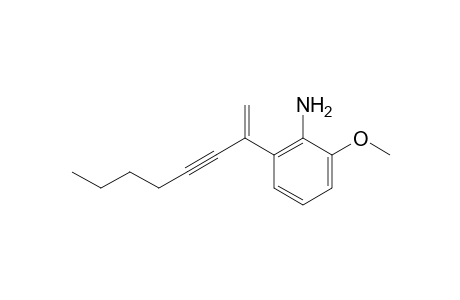2-Methoxy-6-(1-methylenehept-2-ynyl)aniline