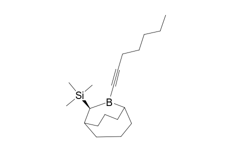 (+)-B-(HEPT-1-YNYL)-(10R)-TRIMETHYLSILYL-9-BORABICYCLO-[3.3.2]-DECANE