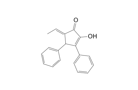 (5E)-5-Ethylidene-2-hydroxy-3,4-diphenylcyclopent-2-enone