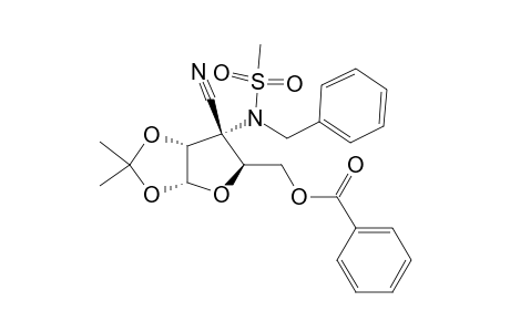 3-AMINO-3-N-BENZYL-5-O-BENZOYL-3-C-CYANO-3-DEOXY-1,2-O-ISOPROPYLIDENE-3-N-METHANESULFONYL-ALPHA-D-RIBOFURANOSE