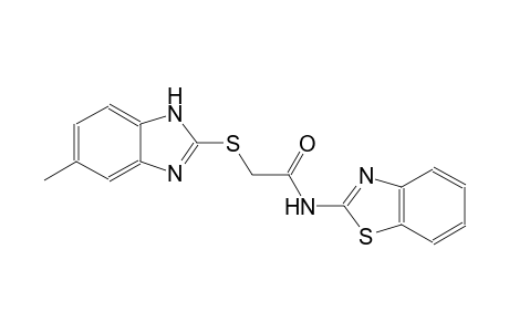 N-(1,3-benzothiazol-2-yl)-2-[(5-methyl-1H-benzimidazol-2-yl)sulfanyl]acetamide