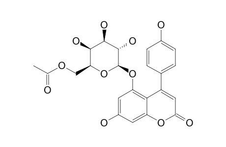 6''-O-ACETYL-5-O-BETA-D-GALACTOPYRANOSYL-7,4'-DIHYDROXY-4-PHENYLCOUMARIN