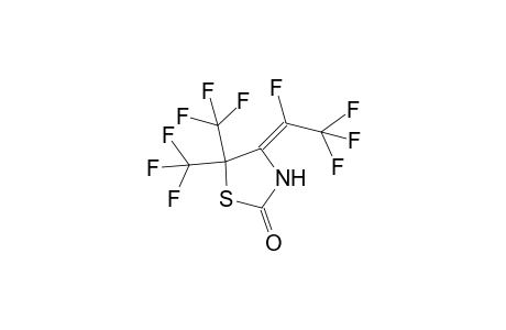 (4E)-4-(1,2,2,2-tetrafluoroethylidene)-5,5-bis(trifluoromethyl)-1,3-thiazolidin-2-one