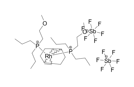 (ETA-4-1,5-CYCLOOCTADIENE)-CIS-BIS-[(2-METHOXYETHYL)-DIPROPYLPHOSPHANE]-RHODIUM-(1)-HEXAFLUOROANTIMONATE