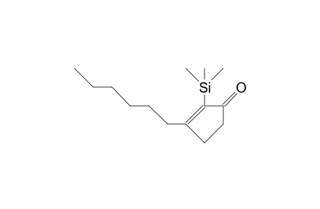3-Hexyl-2-trimethylsilyl-2-cyclopentenone