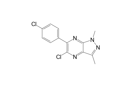 5-Chloro-1,3-dimethyl-6-(4-chlorophenyl)pyrazolo[3,4-b]pyrazine