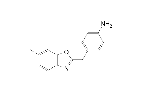 4-[(6-methyl-1,3-benzoxazol-2-yl)methyl]phenylamine