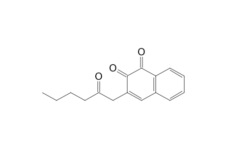 3-(2-Oxohexyl)-1,2-naphthoquinone
