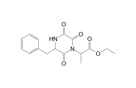 2-(3-Benzyl-2,5,6-trioxopiperazin-1-yl)propionic acid ethyl ester