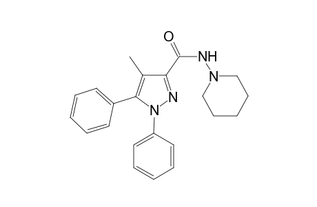 N-Piperidinyl-1,5-diphenyl-4-methyl-1H-pyrazole-3-carboxamide