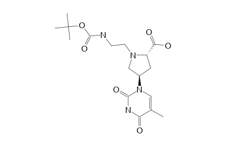 (2R,4S)-1-(N-TERT.-BUTYLOXYCARBONYL-AMINOETHYL)-4-(THYMIN-1-YL)-PROLINE
