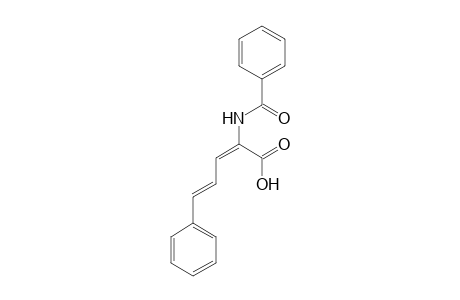 2,4-Pentadienoic acid, 2-(benzoylamino)-5-phenyl-