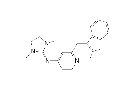 1,3-dimethyl-N-[2-[(2-methyl-3H-inden-1-yl)methyl]-4-pyridyl]imidazolidin-2-imine