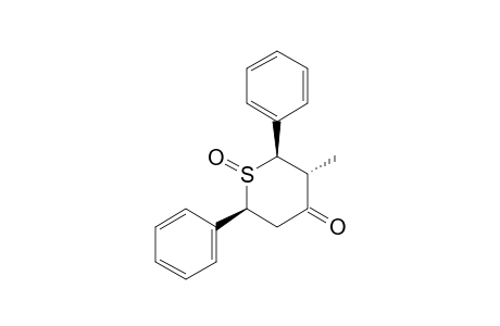 3-METHYL-1-OXO-2,6-DIPHENYL-TETRAHYDROTHIOPYRAN-4-ONE