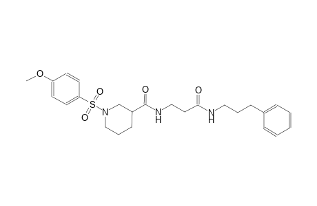 3-piperidinecarboxamide, 1-[(4-methoxyphenyl)sulfonyl]-N-[3-oxo-3-[(3-phenylpropyl)amino]propyl]-