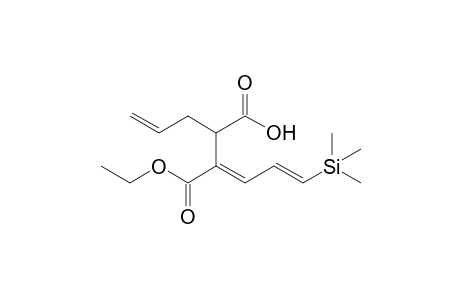(3E,5E)-2-allyl-3-carbethoxy-6-trimethylsilyl-hexa-3,5-dienoic acid
