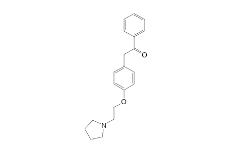 2-(4-PYRROLIDINYLETHOXYPHENYL)-1-PHENYLETHANONE