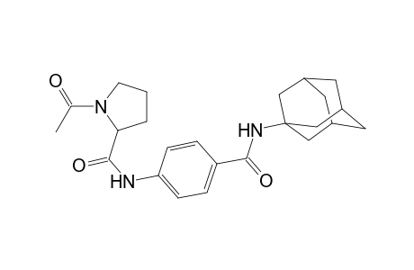 1-Acetyl-N-{4-[(adamantan-1-yl)carbamoyl]phenyl}pyrrolidine-2-carboxamide