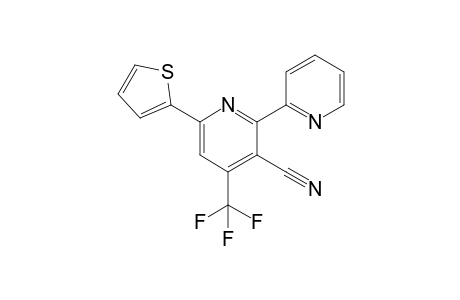 2-(2-pyridinyl)-6-thiophen-2-yl-4-(trifluoromethyl)-3-pyridinecarbonitrile
