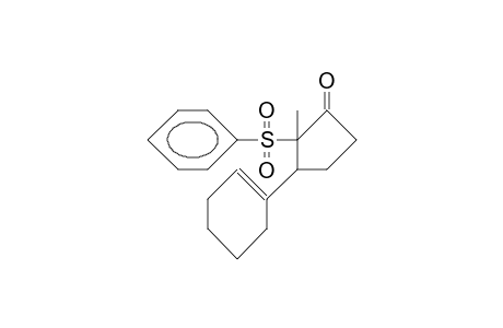 2-(Benzenesulfonyl)-3(R)-(cyclohexen-1-yl)-2-methyl-cyclopentanone