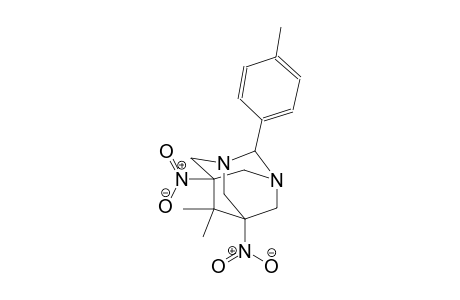 6,6-dimethyl-2-(4-methylphenyl)-5,7-dinitro-1,3-diazatricyclo[3.3.1.1~3,7~]decane