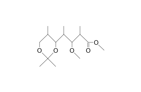 5(S),7-Dihydroxy-3(R)-methoxy-2(S),4(R),6(R)-trimethyl-pentanoic acid, methyl ester 5,7-acetonide