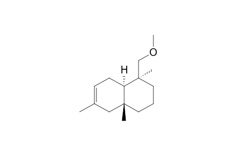 [1S,4aR,8aR] - 1,2,3,4,4a,5,8,8a - octahydro - 1 - methoxymethyl - 1,4a,6 - trimethyl - naphthalene (so Anderson)
