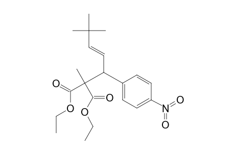 Propanedioic acid, [4,4-dimethyl-1-(4-nitrophenyl)-2-pentenyl]methyl-, diethyl ester, (E)-
