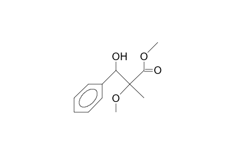 (2RS, 3RS)-2-Methoxy-2-methyl-3-hydroxy-3-phenyl-propanoic acid, methyl ester