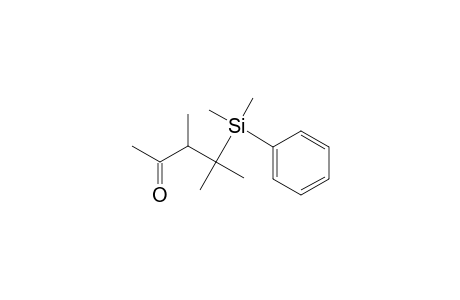 2-Pentanone, 4-(dimethylphenylsilyl)-3,4-dimethyl-