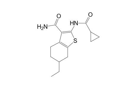 2-[(cyclopropylcarbonyl)amino]-6-ethyl-4,5,6,7-tetrahydro-1-benzothiophene-3-carboxamide