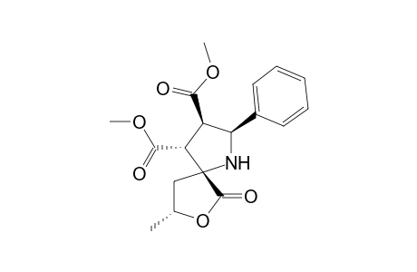 Dimethyl (2S,3R,4R,5R,8R)-8-Methyl-6-oxo-2-phenyl-7-oxa-1- azaspiro[4.4]nonane-3,4-dicarboxylate
