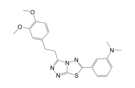 benzenamine, 3-[3-[2-(3,4-dimethoxyphenyl)ethyl][1,2,4]triazolo[3,4-b][1,3,4]thiadiazol-6-yl]-N,N-dimethyl-