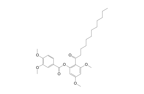 1-[2-(3,4-DIMETHOXYBENZOYLOXY)-4,6-DIMETHOXYPHENYL]-DODECAN-1-ONE