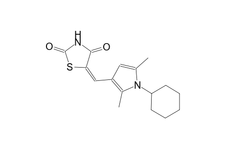 (5E)-5-[(1-cyclohexyl-2,5-dimethyl-1H-pyrrol-3-yl)methylene]-1,3-thiazolidine-2,4-dione