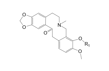 Protopine-M (demethylene-methyl-glucuronide) MS2