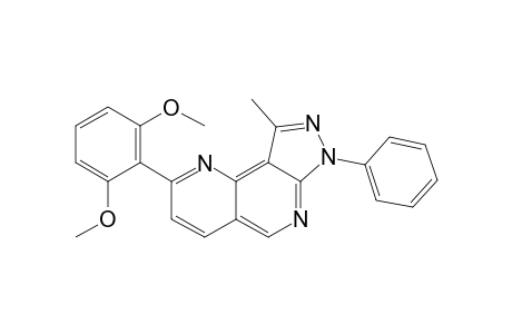 2-(2,6-Dimethoxyphenyl)-9-methyl-7-phenyl-7H-pyrazolo[3,4-h][1,6]naphthyridine