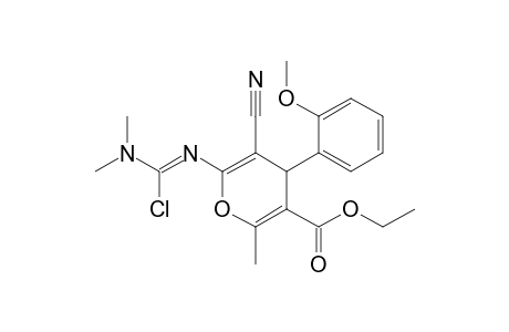 6-[(Z)-[chloro(dimethylamino)methylene]amino]-5-cyano-4-(2-methoxyphenyl)-2-methyl-4H-pyran-3-carboxylic acid ethyl ester