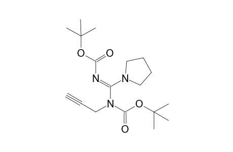 N-[(E)-N-tert-butoxycarbonyl-C-pyrrolidino-carbonimidoyl]-N-propargyl-carbamic acid tert-butyl ester