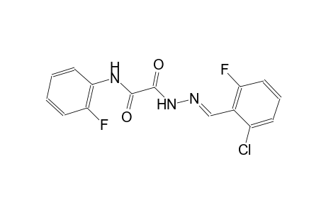 2-[(2E)-2-(2-chloro-6-fluorobenzylidene)hydrazino]-N-(2-fluorophenyl)-2-oxoacetamide