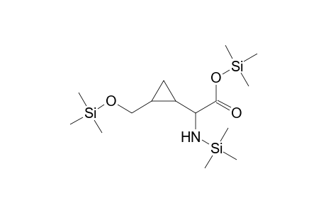 Trimethylsilyl 2-{2-[(trimethylsilyloxy)methyl]cyclopropyl}-2-[(trimethylsilyl)amino]acetate