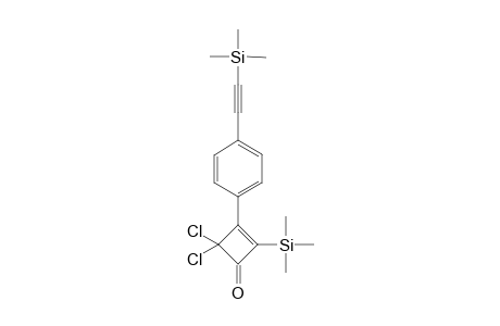 4,4-bis(chloranyl)-2-trimethylsilyl-3-[4-(2-trimethylsilylethynyl)phenyl]cyclobut-2-en-1-one