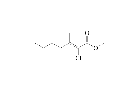 Methyl 3-methyl-2-chlorohept-2-enoate