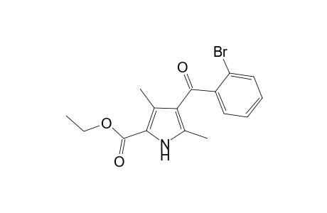 Pyrrole-2-carboxylic acid, 4-(2-bromobenzoyl)-3,5-dimethyl-, ethyl ester