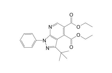 diethyl 3-tert-Butyl-1-phenyl-1H-pyrazolo[3,4-b]pyridine-4,5-dicarboxylate