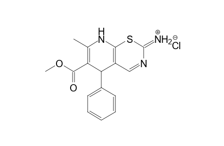 6-Methoxycarbonyl-7-methyl-5-phenyl-5,8-dihydro-2H-pyrido[3,2-e][1,3]thiazin-2-iminium chloride
