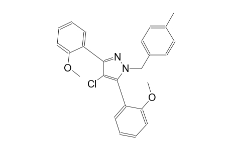 4-chloro-3,5-bis(2-methoxyphenyl)-1-(4-methylbenzyl)-1H-pyrazole